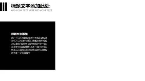 无色主义设计黑白风通用PPT模板