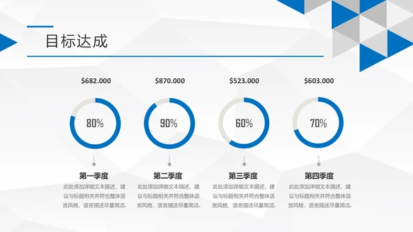 蓝色简约大气企业宣传公司介绍PPT模板