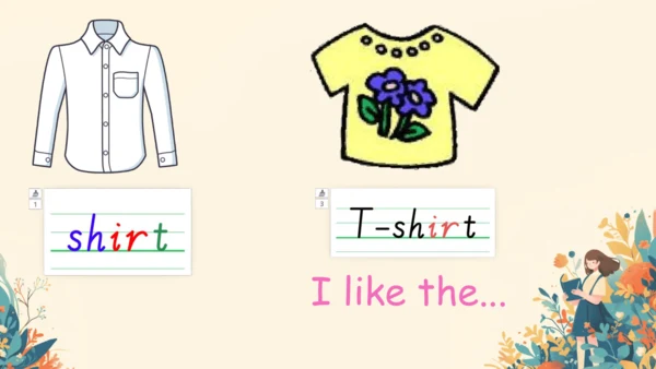 U5 My clothes 单词导学课件（图片版共18页）