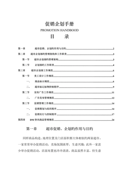 促销优质企划综合标准手册.docx