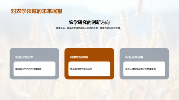 农学研究探索