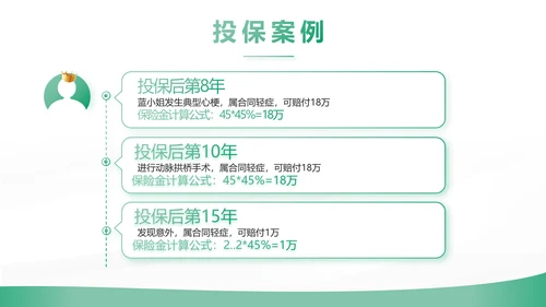 绿色简约大气保险公司工作总结计划动态PPT模板