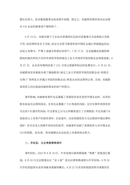 中国教育行业上市公司调查报告.docx