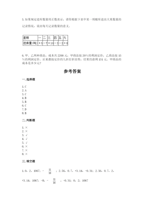 北师大版六年级下册数学 期末检测卷（精选题）.docx