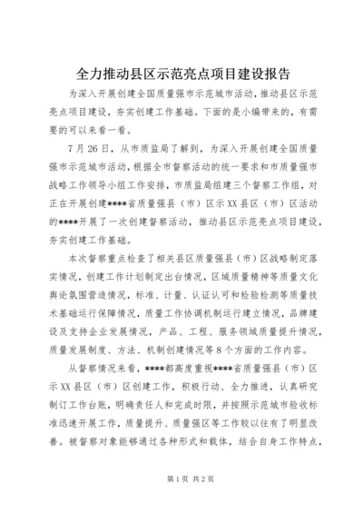全力推动县区示范亮点项目建设报告.docx