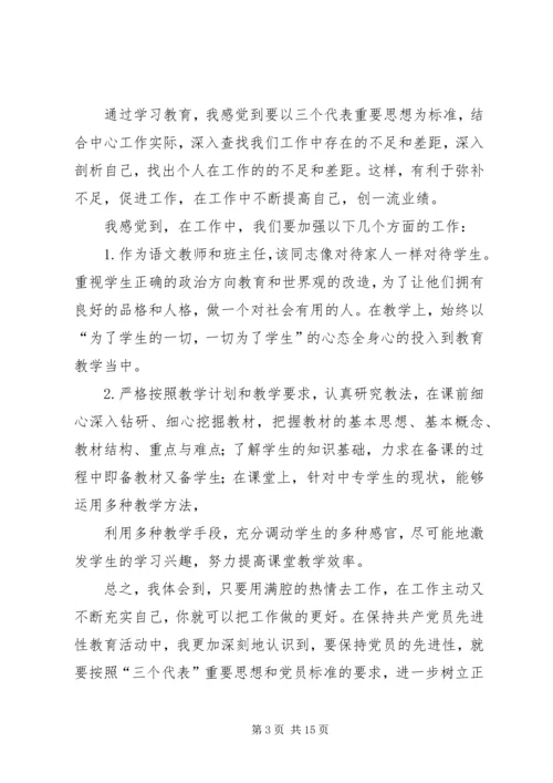学习先进党员心得体会(精选多篇).docx