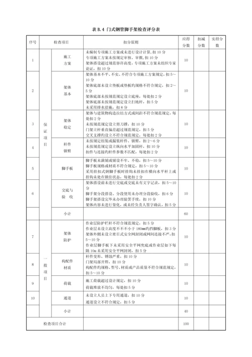 优质建筑综合施工安全检查评分汇总表最新版.docx