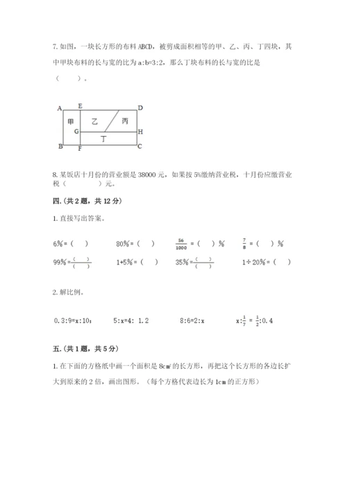 小学毕业班数学检测题附答案【预热题】.docx