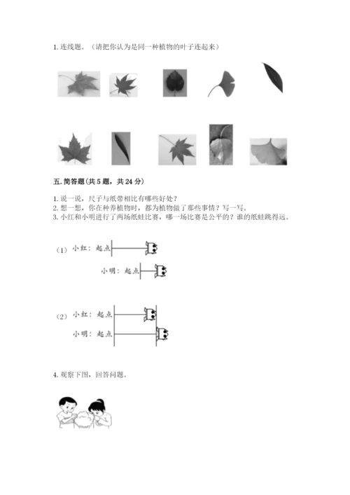 教科版一年级上册科学期末测试卷（精华版）.docx