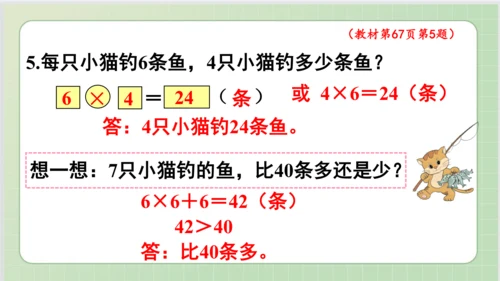 人教版小数二年级上册4单元课本练习十五（课本P67页）ppt7页