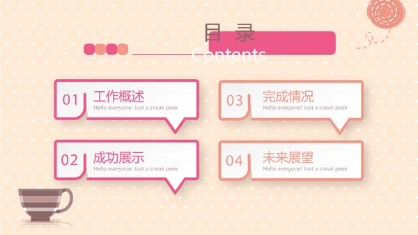 手绘时尚奶茶店动态PPT