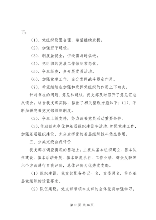 村党支部201X年开展基层组织建设年活动自查报告.docx