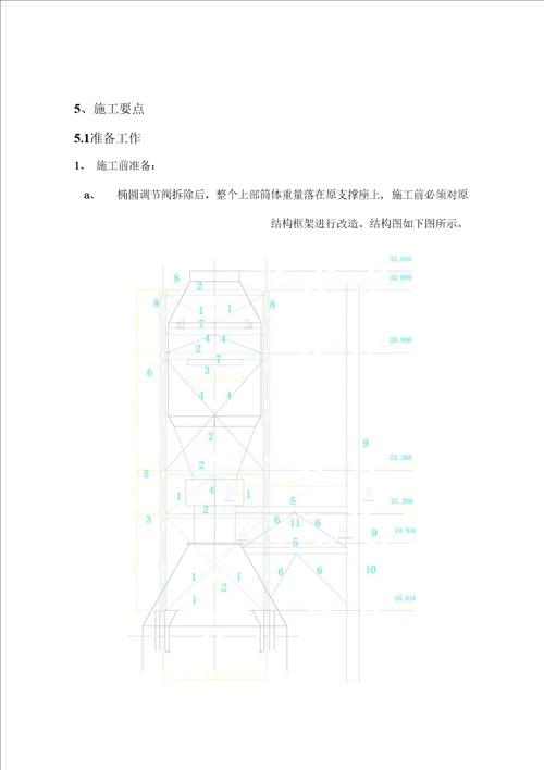 高炉煤气清洗系统椭圆阀和文氏管扩张段更换施工方案