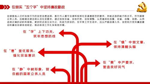 党风廉政建设拒腐防变做勤政廉政好干部PPT模板