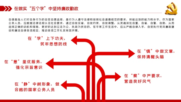 党风廉政建设拒腐防变做勤政廉政好干部PPT模板