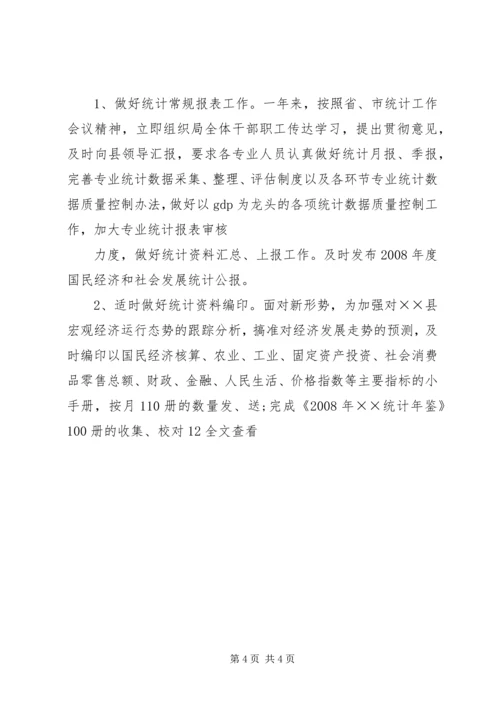 统计局XX年工作总结及XX年工作计划.docx