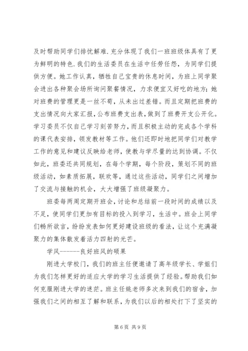 优秀班集体申请.docx