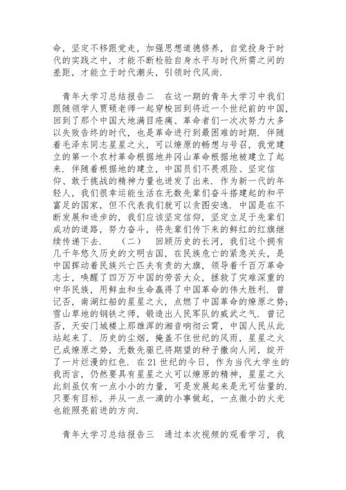 青年大学习总结报告.docx