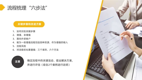 黄灰简约流程改善流程梳理PPT模板宣传PPT动态PPT