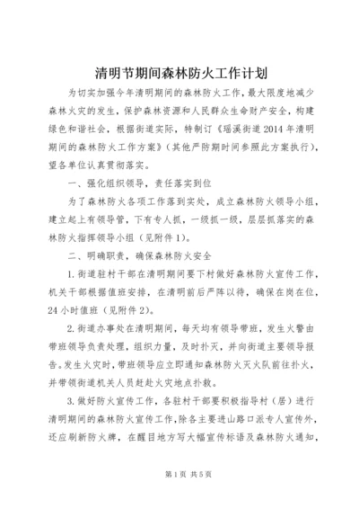 清明节期间森林防火工作计划.docx