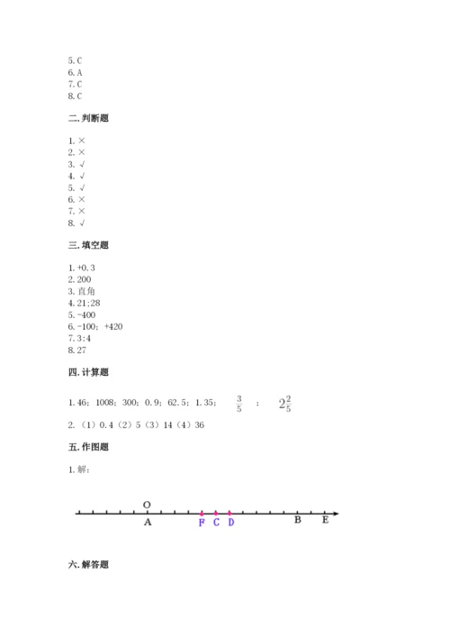 小升初六年级期末试卷带答案（最新）.docx