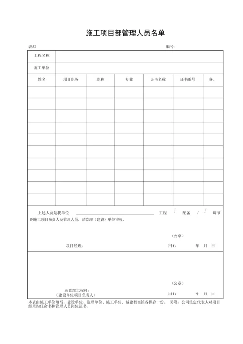 湖北省建筑工程施工统一用表A.docx