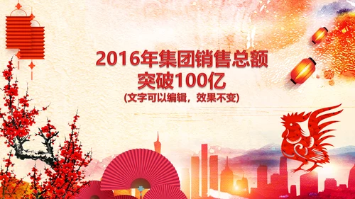 2017鸡年员工激励动员大会年会PPT