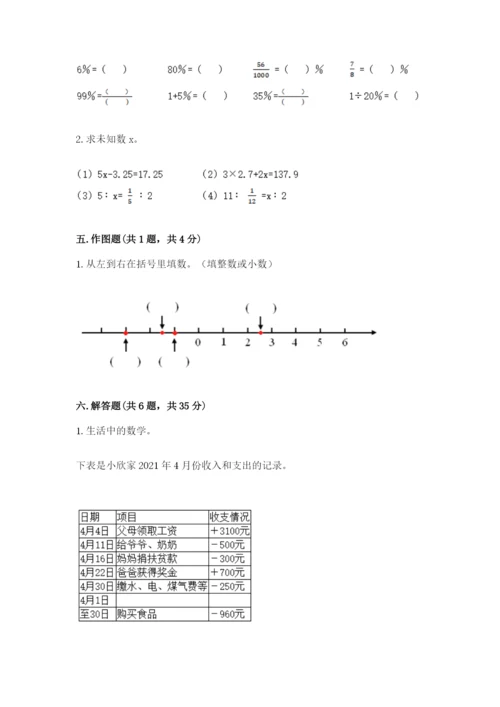 哈尔滨市呼兰区六年级下册数学期末测试卷及答案一套.docx