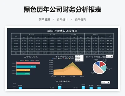 黑色历年公司财务分析报表