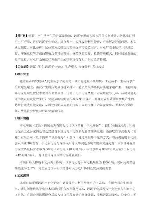 燃煤耦合污泥发电技术在650MW超临界机组的应用.docx