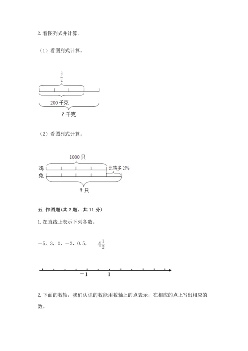 人教版六年级下册数学期末测试卷及答案【典优】.docx