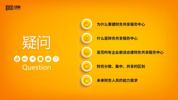 桔色微立体财务共享服务培训课件PPT财务知识培训