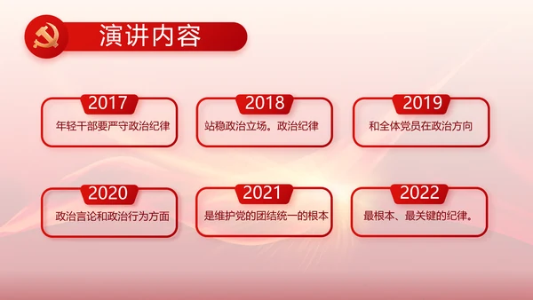红色党建党支部党员主题党日党课PPT