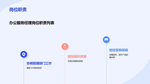 蓝色插画卡通风岗位竞聘PPT模板
