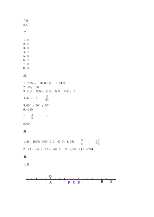 小学六年级升初中模拟试卷及答案【夺冠】.docx