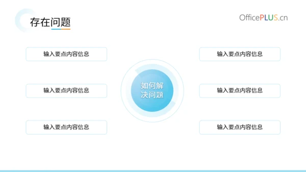 渐变蓝简约风工作汇报PPT模版