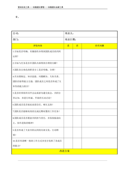 团队是否成型评估表.doc.docx