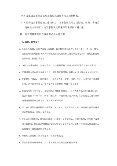 综合标准施工现场优质项目部治安突发事件应急专题预案.docx