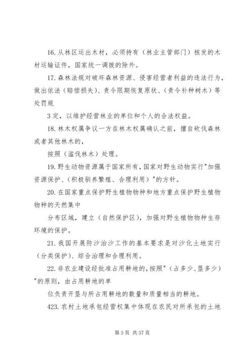 乡镇林业工作站站长应知应会1000题.docx