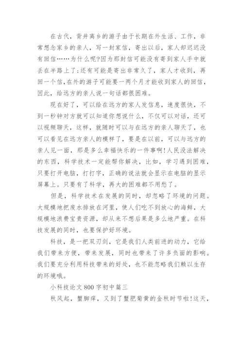 小科技论文800字初中.docx