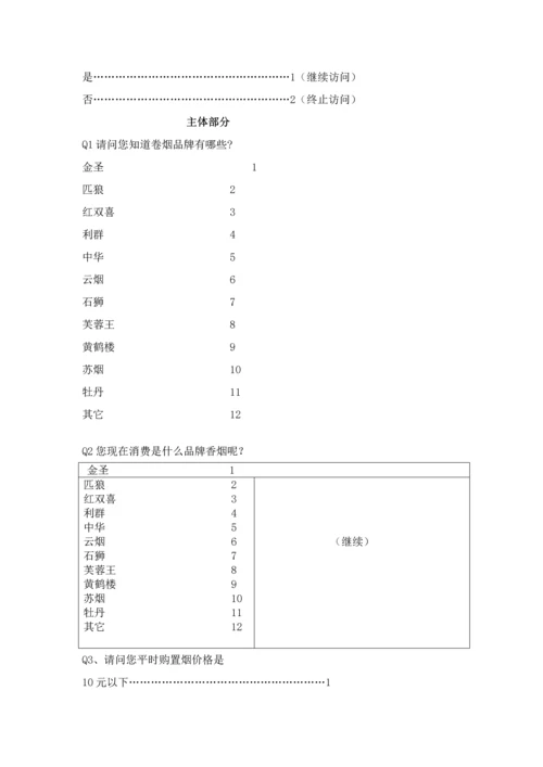 专业策划综合项目营销调研专项方案的设.docx