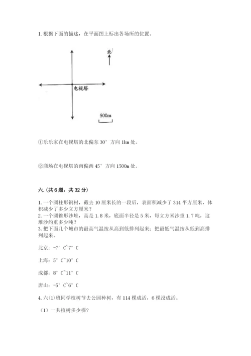 小升初数学综合模拟试卷（达标题）.docx