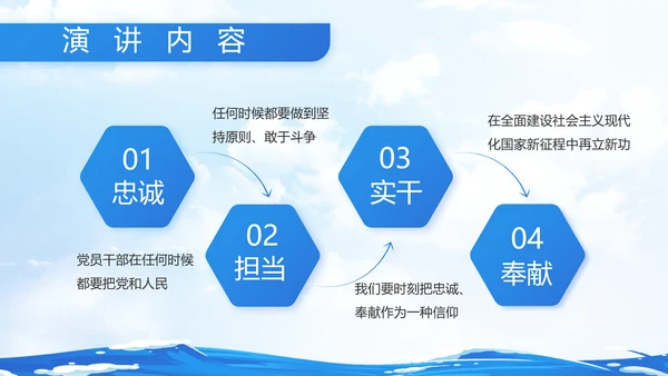 蓝色大海中国海军军事部队动态PPT