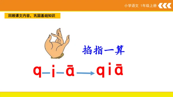统编版语文一年级上册6 j q x  课件
