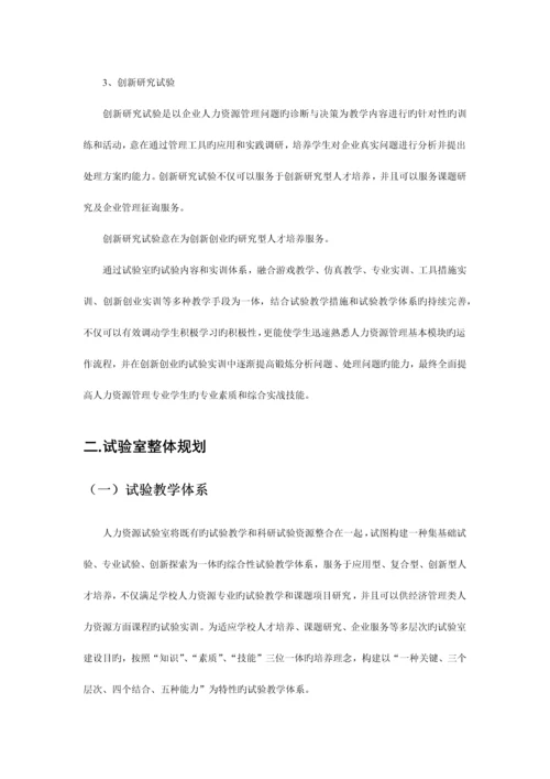 人力资源实验室整体建设方案.docx