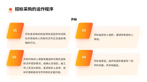 橙色商务实拍风招标采购员工培训PPT