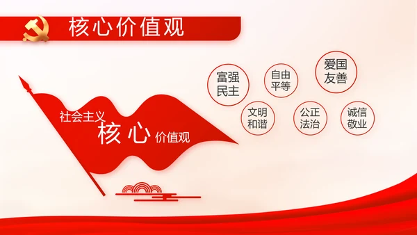 红色大气党支部工作演讲动态PPT