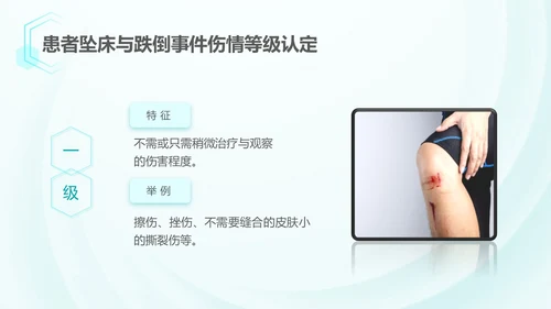 浅蓝色简约风跌倒坠床应急预案PPT应急预案培训