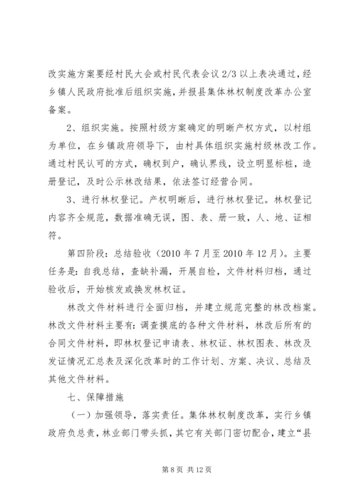 集体林权制度改革工作方案.docx