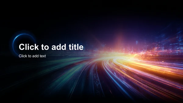 蓝色科技风未来城市PPT主题